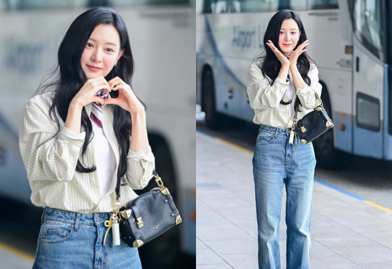 金智媛Louis Vuitton Side Trunk