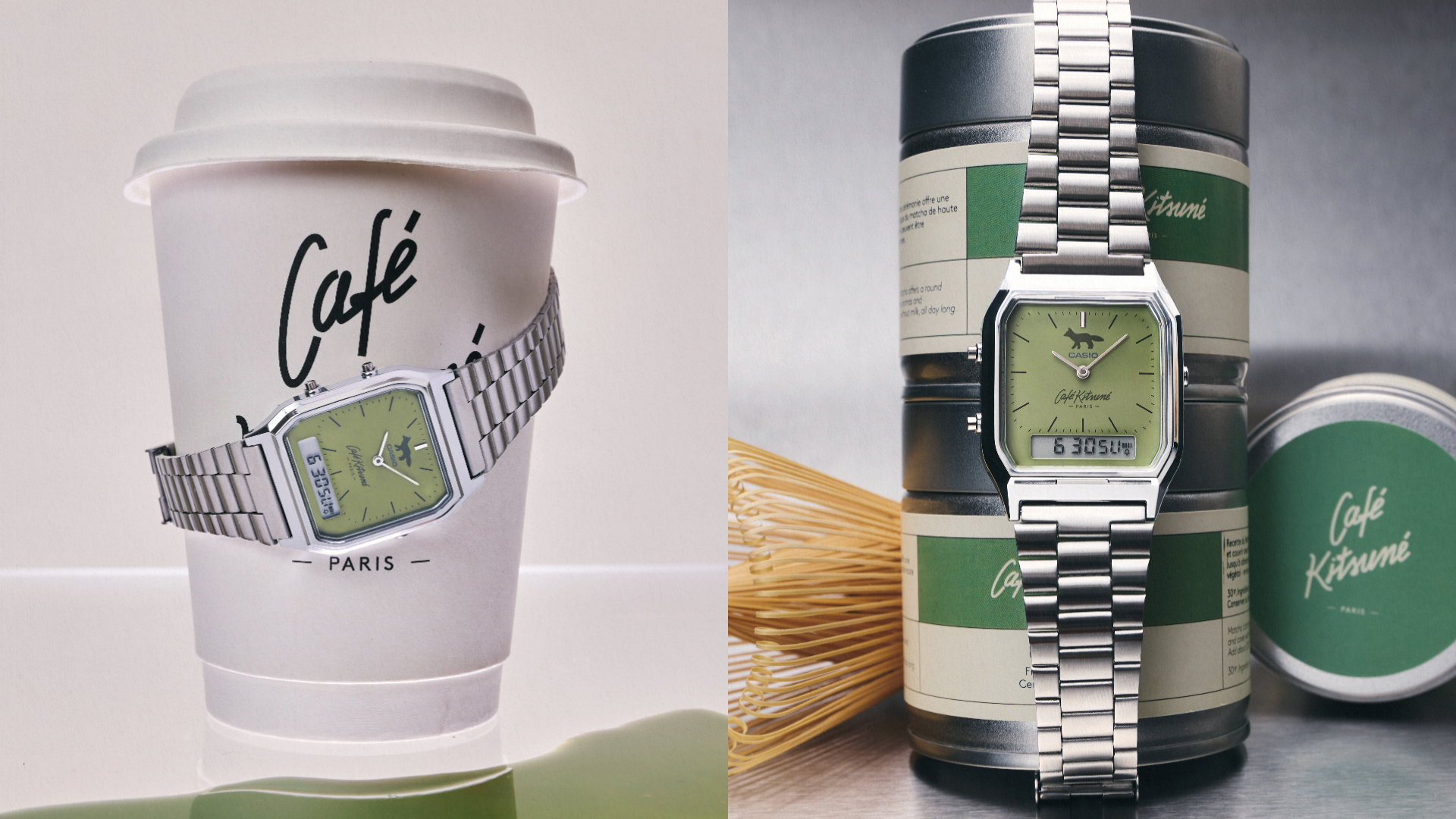 Café Kitsuné × CASIO 復古聯名腕錶/3,600元