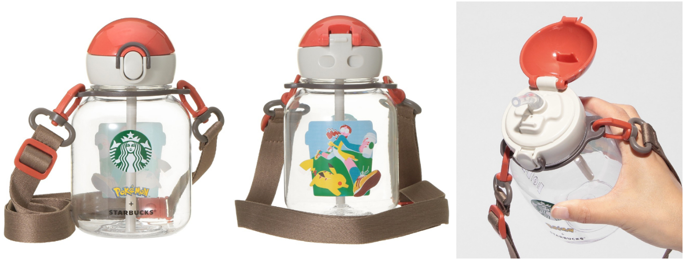日本星巴克_Pok&eacute;mon + STARBUCKS ストラップ付ストロータンブラー コーヒーアドベンチャー_Pok&eacute;mon + STARBUCKS 附掛繩吸管杯－咖啡探險